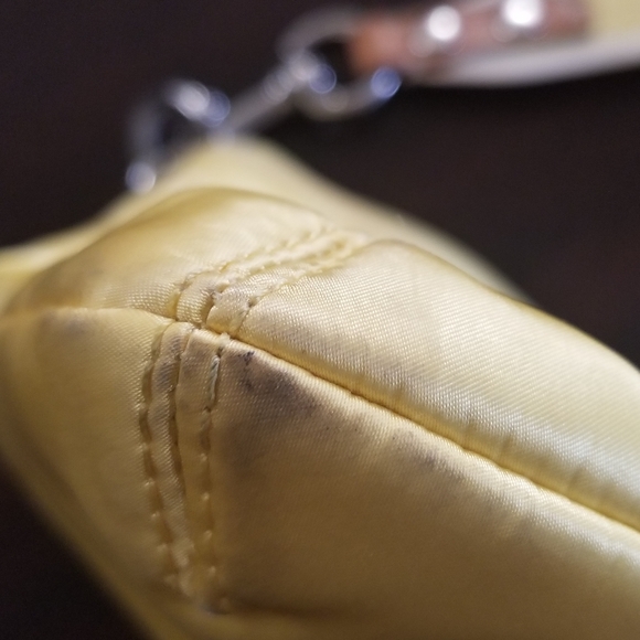 Coach Sunshine Yellow "Satin" Passport Bag - Picture 5 of 9